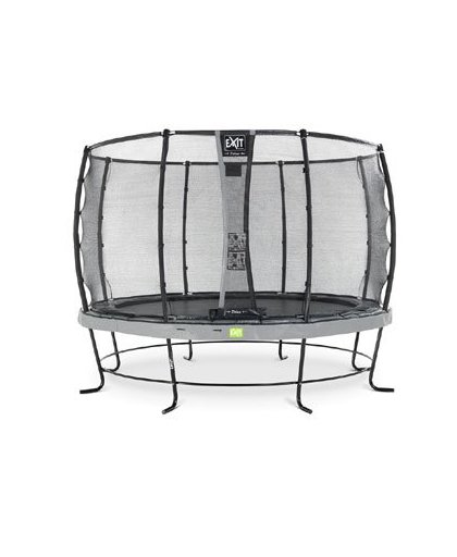 EXIT Elegant trampoline ø366cm with safetynet Deluxe (Grey)