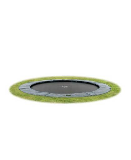 EXIT Supreme groundlevel trampoline ø427cm (14ft) - grey