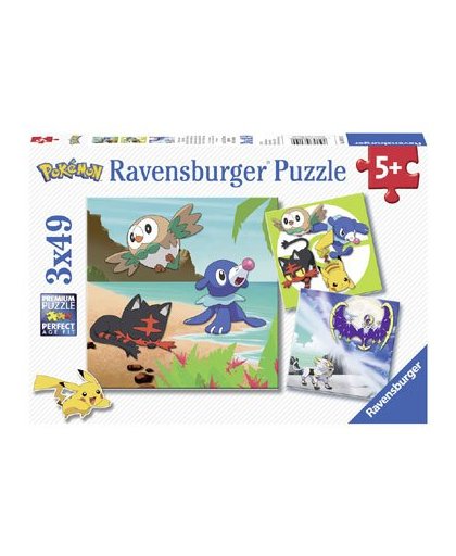 Ravensburger puzzelset Pokémon- 3 x 49 stukjes