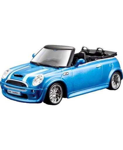 Mini Cooper S Cabriolet 1:32 blauw/wit
