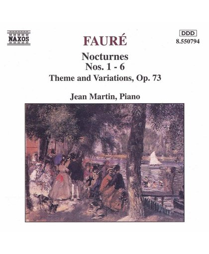 Faure: Nocturnes nos 1-6, etc / Jean Martin