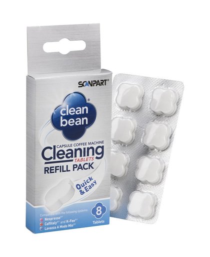 CleanBean reinigingstabletten, 8 stuks