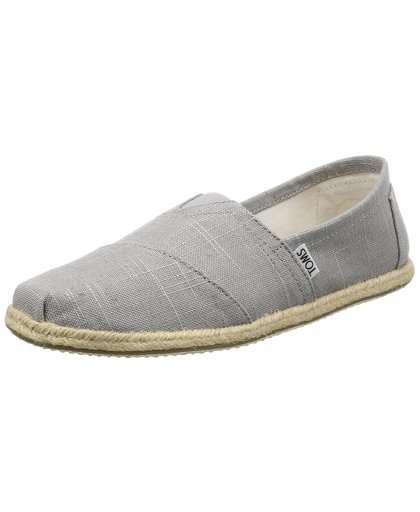 Toms Shoes Grey Linen Rope Size 11