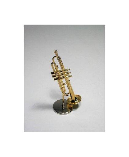Miniatuur trompet in Koffertje.