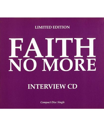 Limited Edition Faith No More Interview CD