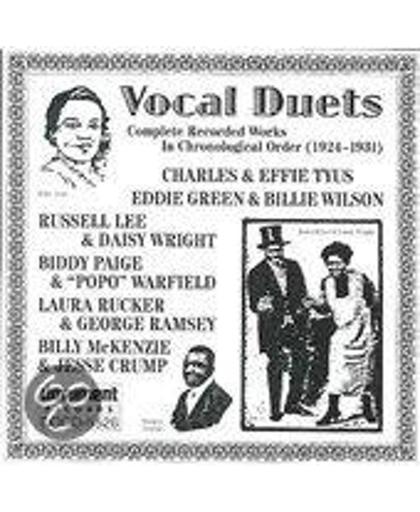 Vocal Duets 1924 - 1931