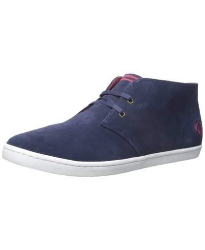 Fred Perry Shoes Byron Mid Suede Carbon Blue Size 6