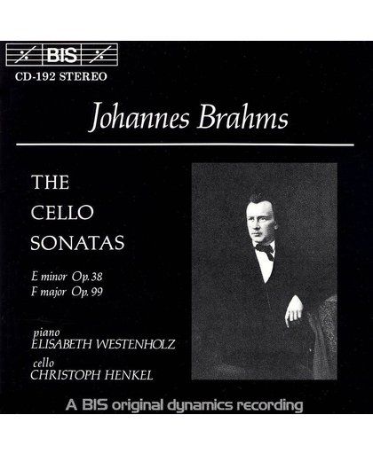 Brahms: Cello Sonatas nos 1 & 2 / Christoph Henkel, Elisabeth Westenholz