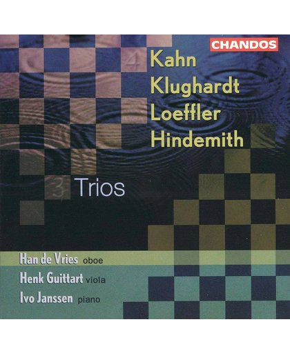 Kahn, Klulghardt, Loeffler, Hindemith: Trios / de Vries, Guittart, Janssen