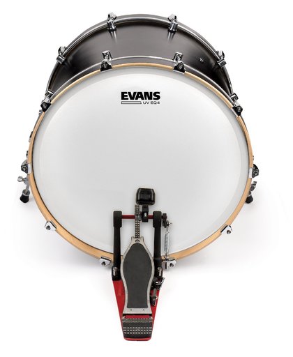 Evans EQ4 UV1 Coated Bass Drum Head, 16in
