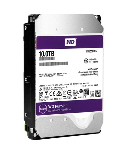 Western Digital Purple HDD 10000GB SATA III interne harde schijf