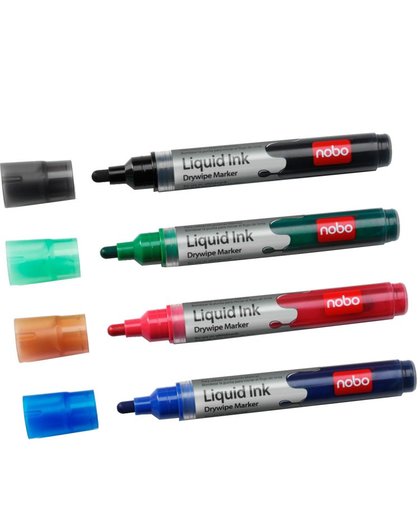 Liquid Ink Markers, Droog Uitwisbaar, 12 stuks