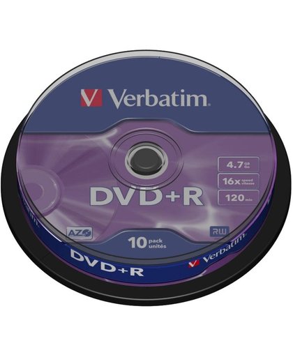 Verbatim DVD+R Matt Silver 4.7GB DVD+R 10stuk(s)