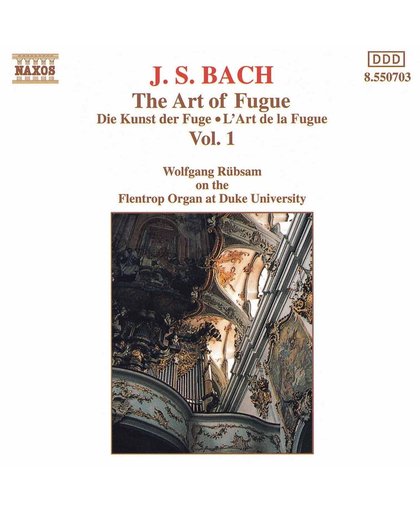 Bach: The Art of Fugue Vol 1 / Wolfgang Rubsam