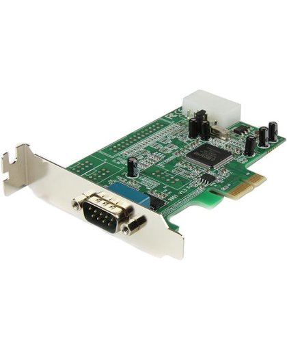 StarTech.com 1-poort Low Profile Native RS232 PCI Express Seriële Kaart met 16550 UART interfacekaart/-adapter