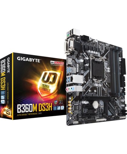 Gigabyte B360M DS3H Intel B360 Express LGA 1151 (Socket H4) Micro ATX moederbord