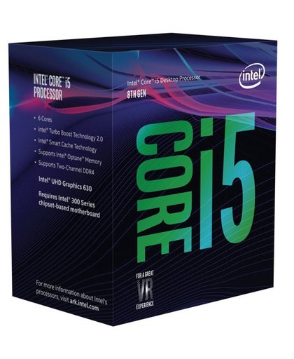 Intel Core ® ™ i5-8400 Processor (9M Cache, up to 4.00 GHz) 2.8GHz 9MB Smart Cache Box