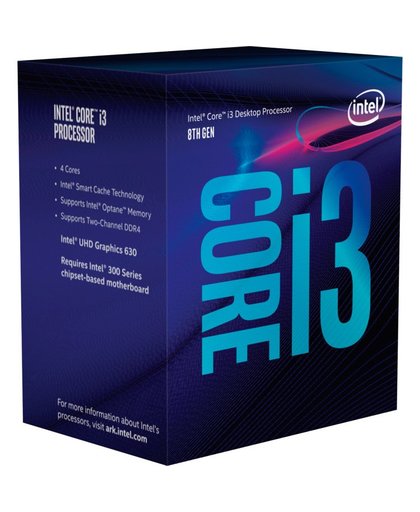 Intel Core ® ™ i3-8300 Processor (8M Cache, 3.70 GHz) 3.7GHz 8MB Box