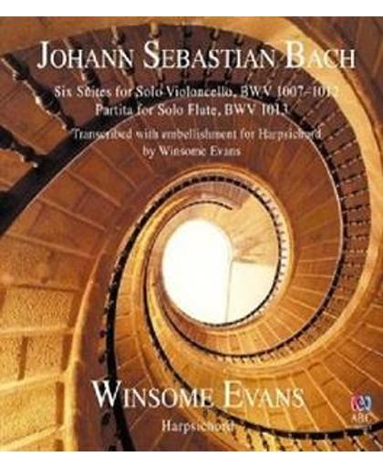 Johann Sebastian Bach: Six Suites for Solo Violoncello, Partita for Solo Flute Trascribed with Embellishment for Harpsichord