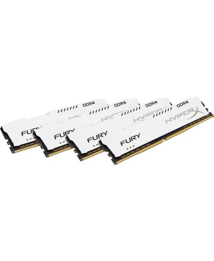 HyperX FURY White 64GB DDR4 2400MHz Kit 64GB DDR4 2400MHz geheugenmodule