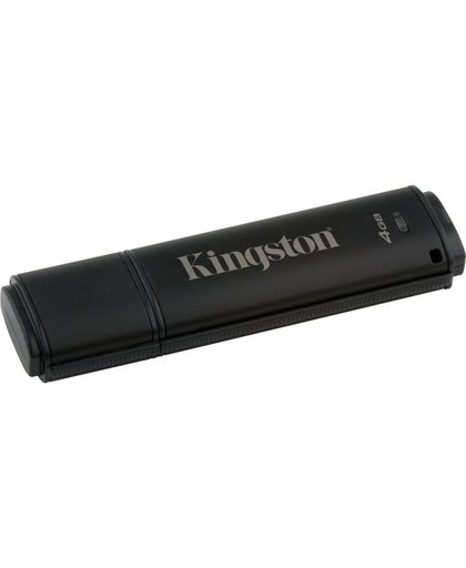 Kingston Technology DataTraveler 4000G2 with Management 4GB USB flash drive 3.0 (3.1 Gen 1) USB-Type-A-aansluiting Zwart