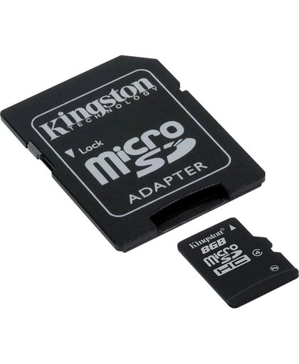 Kingston Technology 8GB microSDHC 8GB MicroSD Flash flashgeheugen