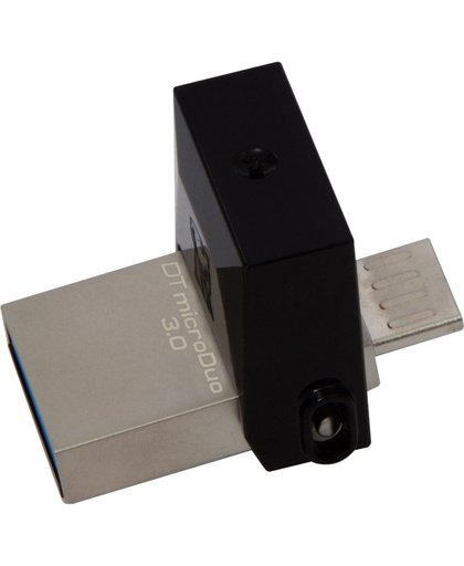 Kingston Technology DataTraveler 16GB microDuo 3.0 16GB USB 3.0 (3.1 Gen 1) USB-Type-A-aansluiting Zwart USB flash drive