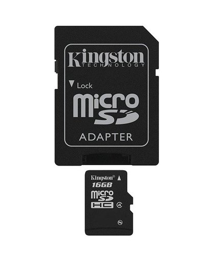 Kingston Technology 16Gb microSDHC flashgeheugen Klasse 4 Flash