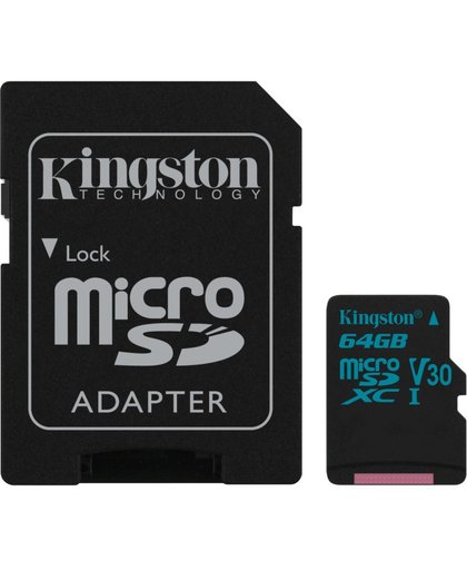 Kingston Technology Canvas Select flashgeheugen 64 GB MicroSDXC Klasse 10 UHS-I
