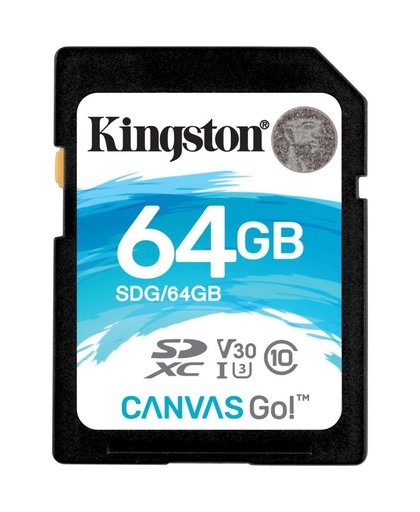 Kingston Technology Canvas Go! 64GB SDXC UHS-I Klasse 10 flashgeheugen