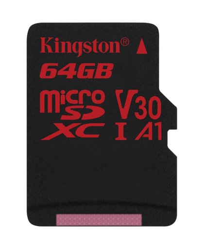 Kingston Technology Canvas React 64GB MicroSDXC UHS-I Klasse 10 flashgeheugen