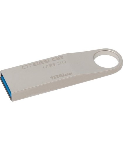 Kingston Technology DataTraveler SE9 G2 128GB 128GB USB 3.0 (3.1 Gen 1) USB-Type-A-aansluiting Zilver USB flash drive