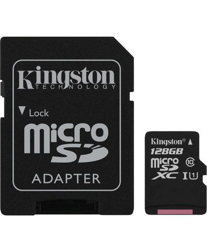 Kingston Technology Canvas Select flashgeheugen 128 GB MicroSDXC Klasse 10 UHS-I