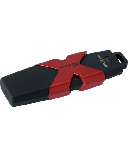 HyperX 256GB 256GB USB 3.0 (3.1 Gen 1) USB-Type-A-aansluiting Zwart, Rood USB flash drive