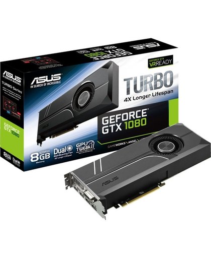 ASUS TURBO-GTX1080-8G GeForce GTX 1080 8GB GDDR5X videokaart