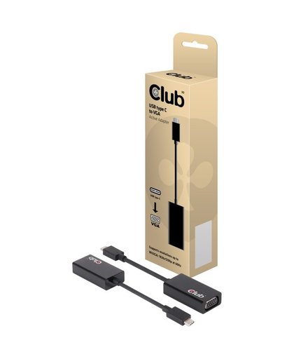 CLUB3D USB 3.1 Type C to VGA Active Adapter