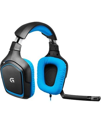 Logitech G430 Stereofonisch Hoofdband Zwart, Blauw hoofdtelefoon