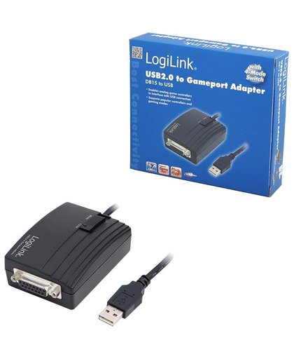 Adapter USB 2.0 naar Gameport