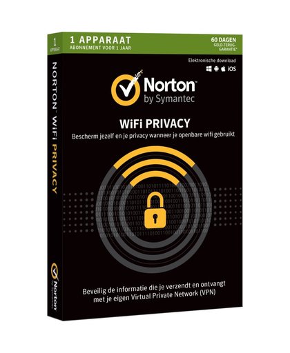 Norton Wi-Fi Privacy 1 apparaat Windows / Mac / Android / IOS - 1 jaar