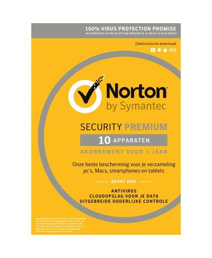 Norton Security Premium 2019 | 10 Apparaten | 1 Jaar