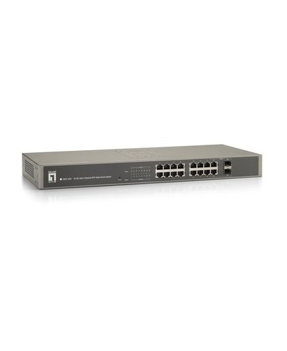 LevelOne GES-1651 Gigabit Ethernet (10/100/1000) Zwart