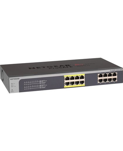 Netgear ProSAFE Unmanaged Plus Switch - JGS516PE - 16 Power over Ethernet (PoE) poorten