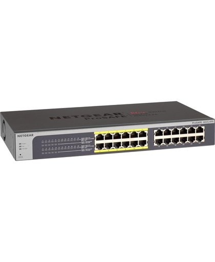 Netgear ProSAFE Unmanaged Plus Switch - JGS524PE - 24 Power over Ethernet (PoE) poorten