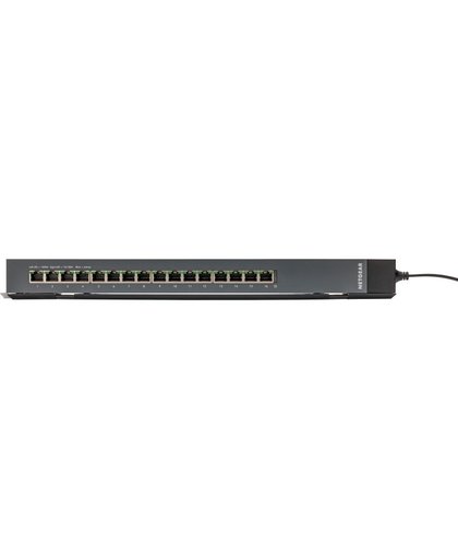 Netgear ProSAFE Unmanaged Plus Switch - GSS116E - 16 Gigabit Ethernet poorten met 1-2-3-4 Mounting System