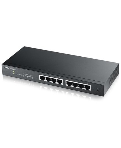 ZyXEL GS1900-8 Beheerde netwerkswitch L2 Gigabit Ethernet (10/100/1000) Zwart