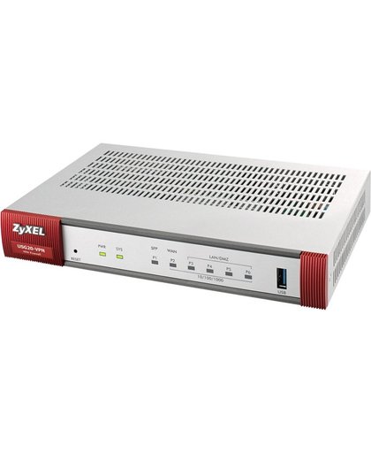 ZyXEL ZyWALL USG20-VPN-EU0101F bedrade router Ethernet LAN Grijs, Rood