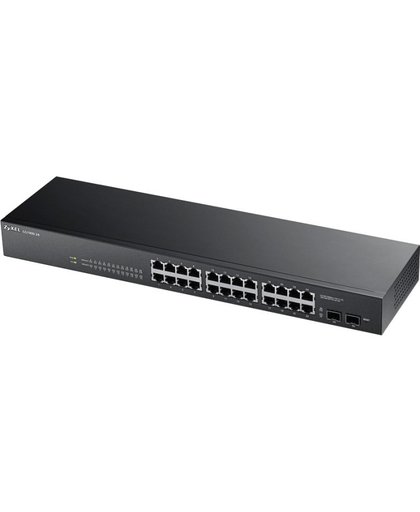 ZyXEL GS1900-24 Managed L2 Gigabit Ethernet (10/100/1000) Zwart