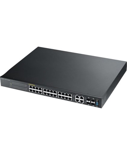 ZyXEL GS2210-24 Beheerde netwerkswitch L2 Fast Ethernet (10/100) Power over Ethernet (PoE) Zwart