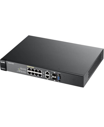 ZyXEL GS2210-8HP Beheerde netwerkswitch L2 Gigabit Ethernet (10/100/1000) Zwart netwerk-switch