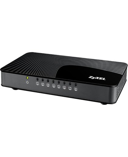ZyXEL GS-108S v2 Gigabit Ethernet (10/100/1000) Zwart